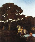 Emile-Rene Menard The Golden Age(left Panel) oil painting